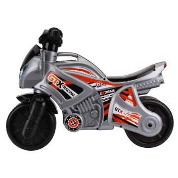 Фото1.Мотоцикл сріблясто-чорний на видувних колесах 7105 ТЕХНОК