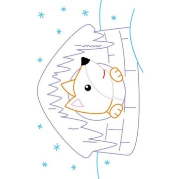 Фото1.Розмальовка із кольоровим контуром 