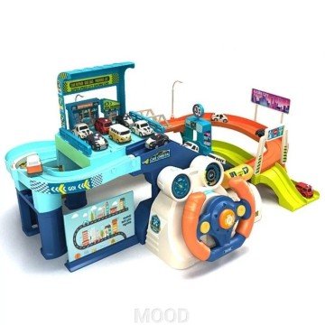 Фото1.Парковка кермо на батарейках, пісні англ. мовою, звукові ефекти, у коробці