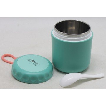 Фото1.Термос харчовий з ложечкою, 430 мл (мʼятний)