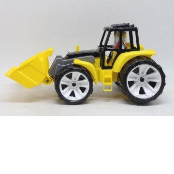 Фото1.Пластиковий трактор із ковшем (чорно-жовтий)