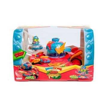 Фото1.Ігровий набір SUPERTHINGS серії «Rivals of Kaboom» – ЯРІСНА ШВИДКІСТЬ (машинка, 1 екскл. фігурка)