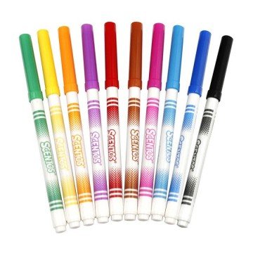 Фото1.Набір ароматних маркерів для малювання - ТОНКА ЛІНІЯ (10 кольорів)