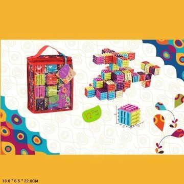 Фото1.Конструктор Пластикові кубики, 12 деталей