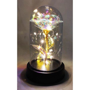 Фото1.Троянда в колбі, з підсвіткою (шампань)