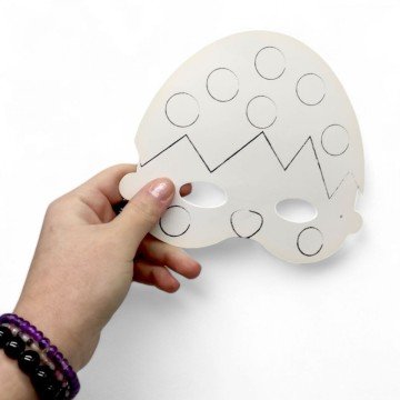 Фото2.Маска-розмальовка на резинці 