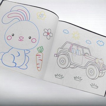 Фото1.Розмальовка із кольоровими контурами 