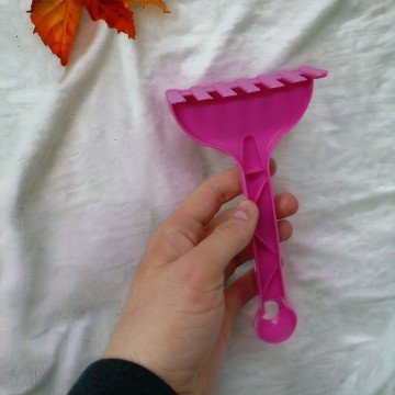 Фото1.Дитячі граблі, пластикові, 5 штук, 18,5 см