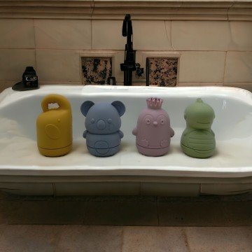 Фото1.Набір силіконових іграшок для купання (4 шт)