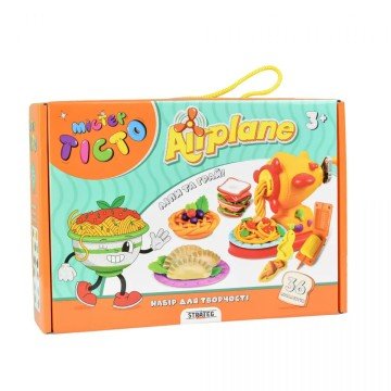 Фото1.Набір для творчості Містер тісто Airplane Strateg українською мовою