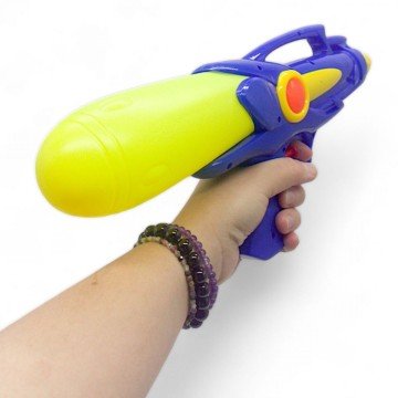 Фото1.Водний пістолет пластиковий (37 см.), синій