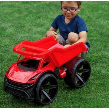 Фото1.Машинка пластикова гігант Maximus самоскид, 60 см, жовтий