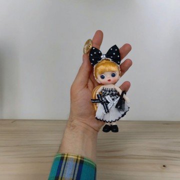 Фото1.Лялька-брелок, шарнірна, 