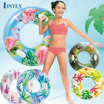Фото2.Надувний круг з ручками Пальма 97 см