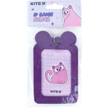 Фото1.Бейдж на шнурку вертикальний (фіолетовий)