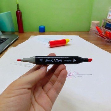 Фото2.Набір двосторонніх скетч-маркерів, 36 штук