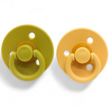 Фото1.Набір латексних пустушок (6 міс+) оливовий+