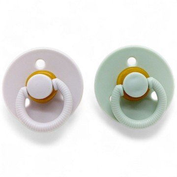 Фото1.Набір латексних пустушок (6 міс+) сіра+