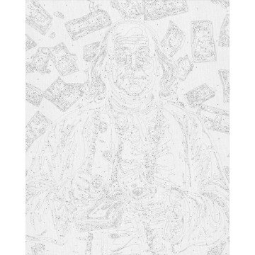 Фото1.Картина по номерах з фарбами металік 