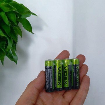 Фото1.LR6 Батарейки Videx AA лужні, 4 штуки
