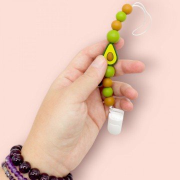 Фото1.Силіконовий ланцюжок для пустушки МАНДАРИН