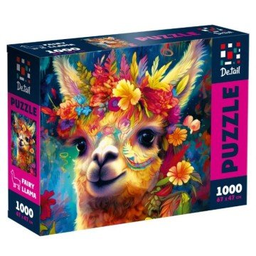 Фото1.Пазли De.tail. Чарівна лама 1000 деталей DT1000-11 (укр)