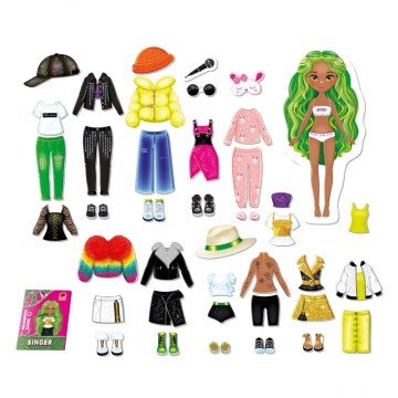 Фото1.Гра настільна Roter Käfer магнітна одягалка. Співачка