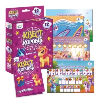 Фото1.Гра настільна Vladi Toys розважальна. Квест у коробці. Єдиноріжки VT5902-01