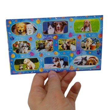 Фото1.Наклейки Песики і котики, мікс (21 шт)