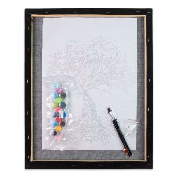 Фото1.Картина за номерами на чорному фоні 