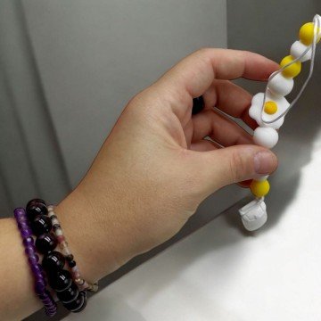 Фото1.Силіконовий ланцюжок для пустушки 