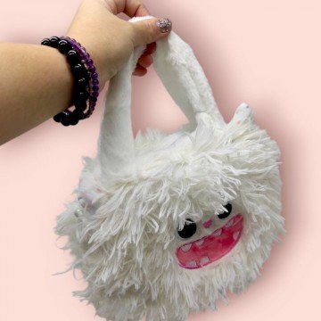 Фото1.Сумочка “Монстрик” (15х19х8 см), білий