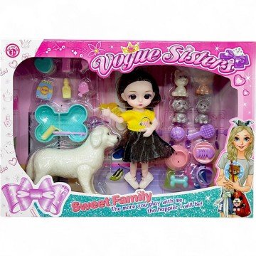 Фото1.Лялька з аксесуарами (14 см)