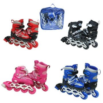 Фото2.Ролики дитячі  розмір 29-33, колеса зі світлом сині