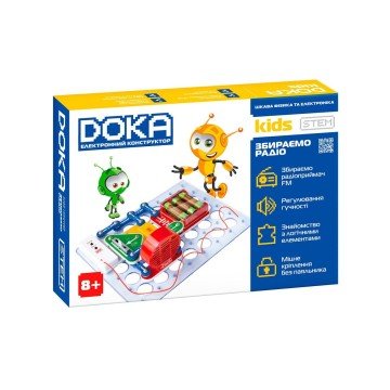 Фото1.Конструктор електронний Doka Збираємо радіо