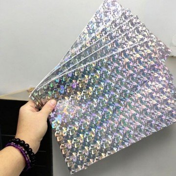 Фото1.Фоаміран А4 (12,21х29,7см, товщина 1,8 мм) 5 аркушів срібний