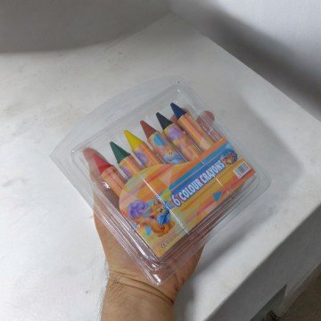 Фото2.Набір малювання - воскова крейда, 6 кольорів