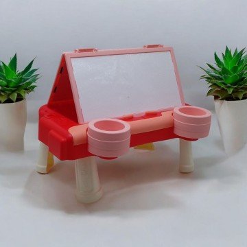 Фото1.Дошка-столик для малювання 2 в 1 (червоний)