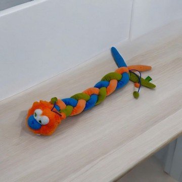 Фото1.Мʼяка іграшка Змія Мамба, 52 см