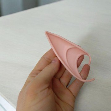 Фото2.Вуха Ельфа накладні гумові бежеві