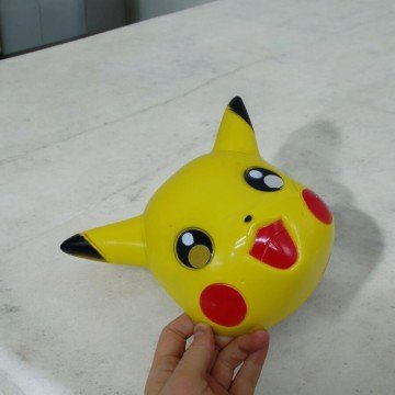 Фото2.Маска пластикова аніме Покемон Пікачу 16 см