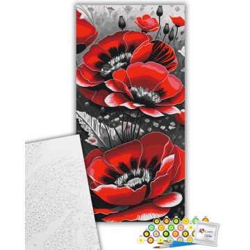 Фото1.Картина по номерах з фарбами металік 