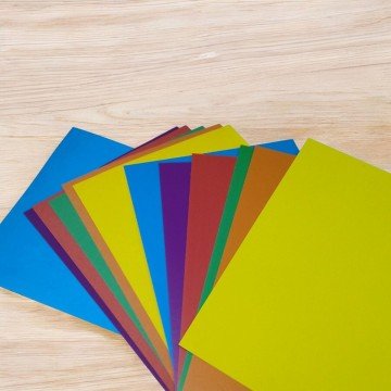 Фото1.Набір кольорового паперу та картону А-4, 7+7 аркушів, мікс
