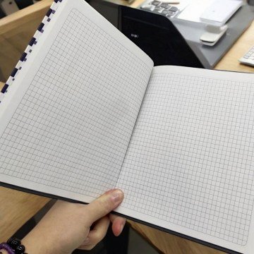 Фото2.Блокнот у твердій обкладинці (80 арк; формат 20х20 см) клітинка, мотокіт