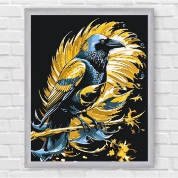 Фото1.Картина по номерах з фарбами металік 