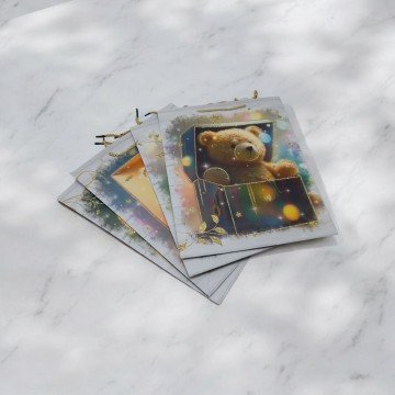 Фото1.Пакет подарунковий Ведмедики 40 х 12 х 31 см, мікс видів