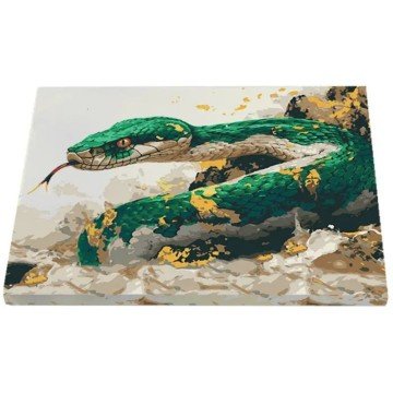 Фото1.Картина по номерах з фарбами металік 