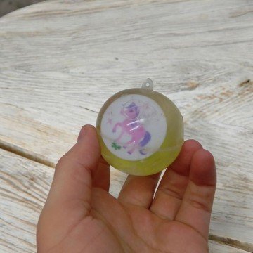 Фото1.Набір пострибунчик-стрибунець 5,5 см, світло, 12 штук