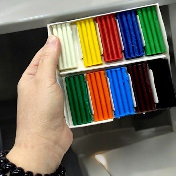 Фото2.Пластилін мʼякий, 10 кольорів