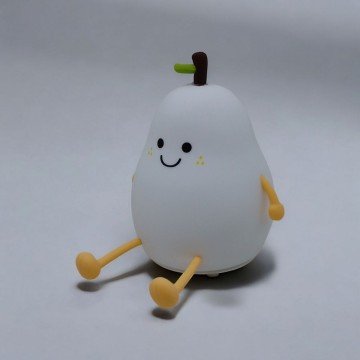 Фото2.Нічник груша, гумовий (силіконовий), 13 см